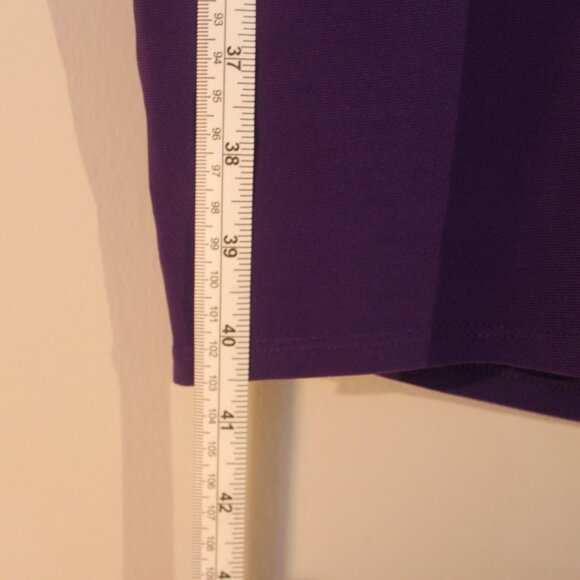 Lauren Ralph Lauren Womens Sheath Dress Ruched Waist Purple Size 8 - Picture 5 of 5